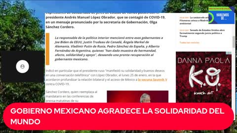 EL GOBIERNO MEXICANO AGRADECE AL MUNDO POR LA SOLIDARIAD