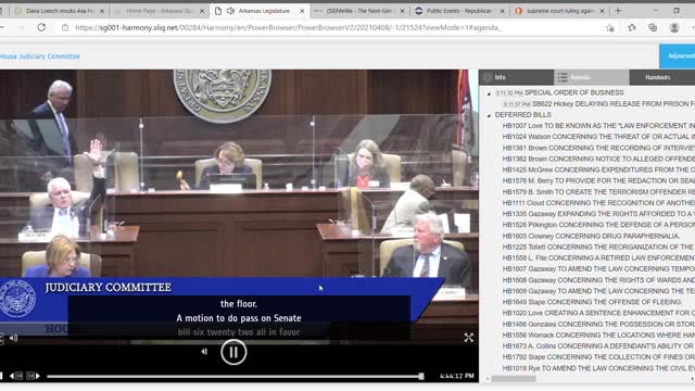 Banana Republic tactics used by Representative Carol Dalby in Arkansas House Judiciary