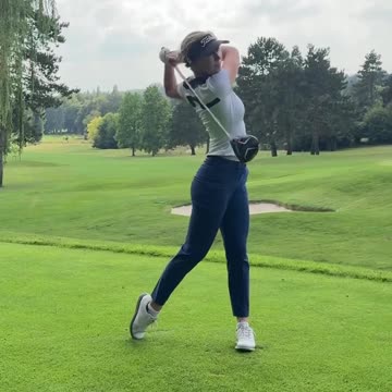 Grace Charis driver in action #golf #golfer #grace #charis #driver #green #fairway #hit #swing #shot