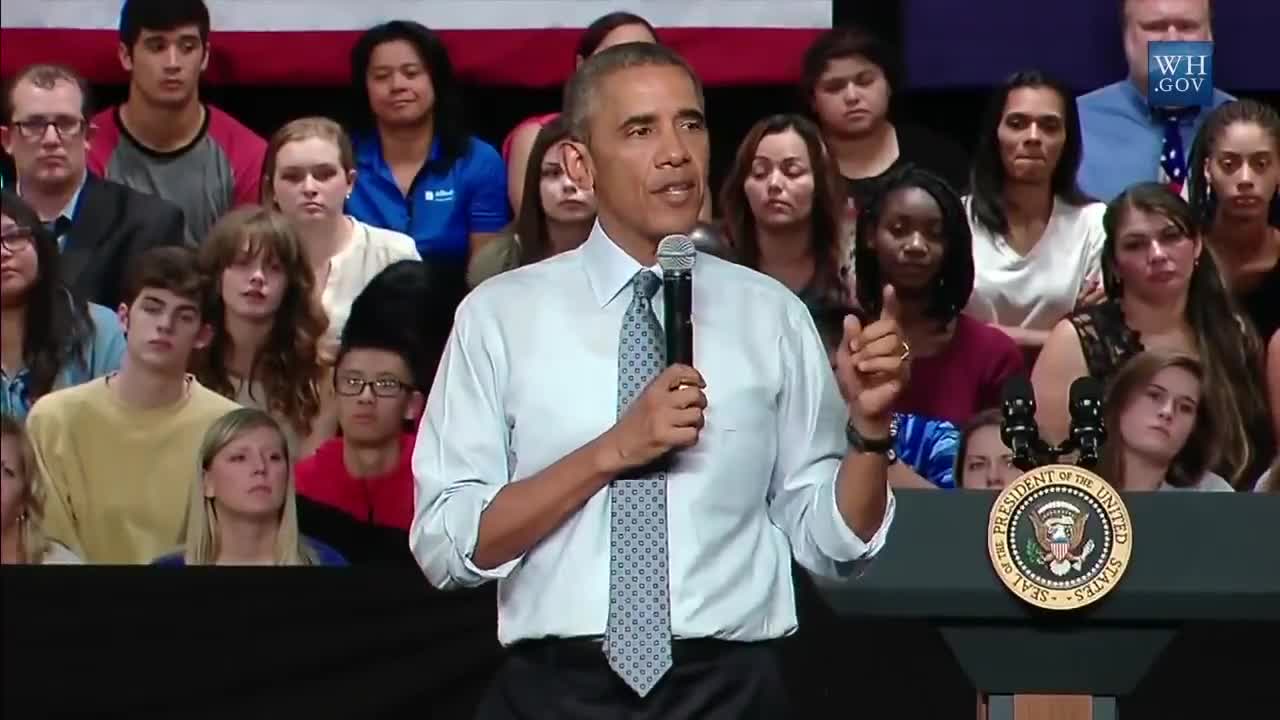 Obama condemns liberalism that ban and silence speakers and ideas which they regard as harmful.