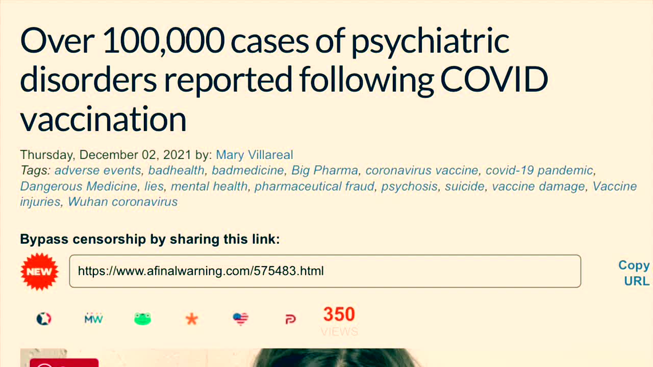 Psychiatric disorders reported following COVID vaccination