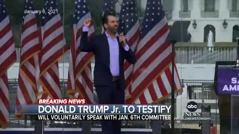 Donald Trump Jr. prepares totestify to Jan._6 committee l WNT