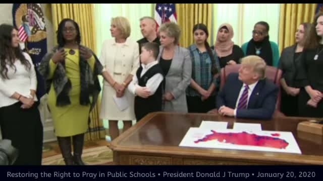 Restoring the Right to Pray in Public Schools • Donald J Trump • January 20, 2020