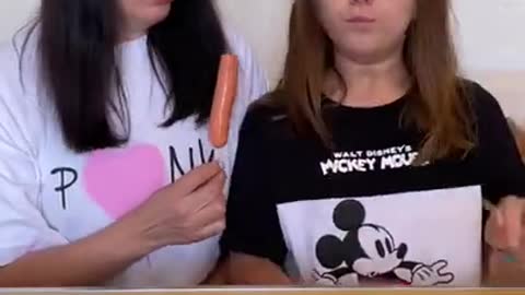 Mother and daughter funny video