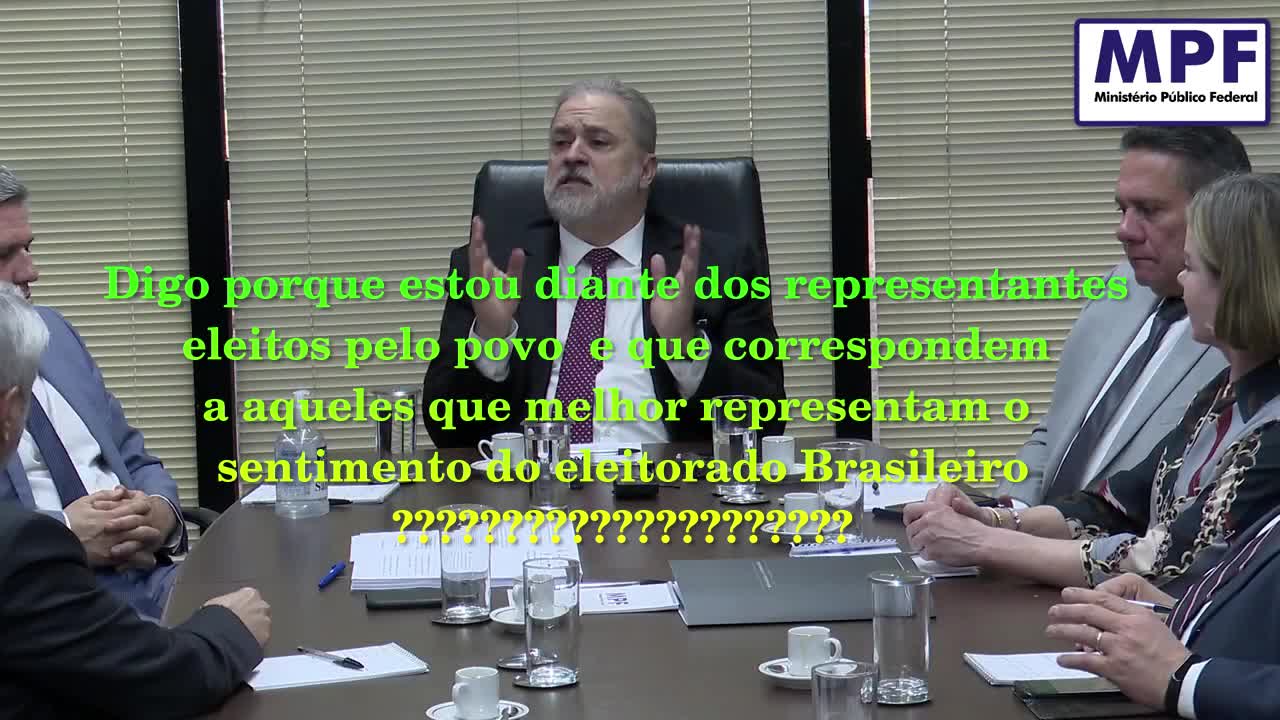 Procurador da Republica Augusto Aras com Parlamentares da Esquerda