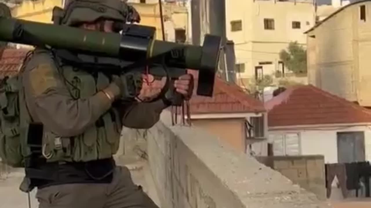 Video from Jenin, IDF fires a 90mm MATADOR disposable grenade launcher.