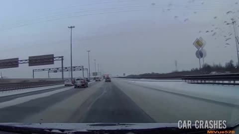 Winter Driving! Snow Car Crash Compilation