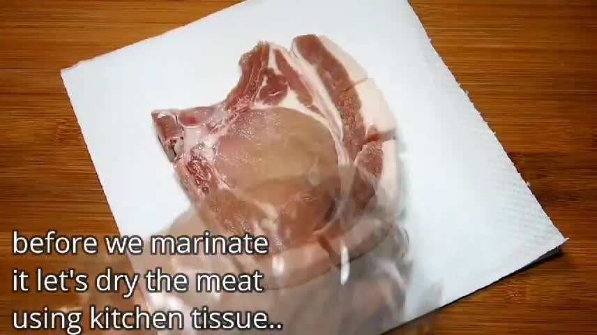 Mix The Sauce And Drain The Pork Chops