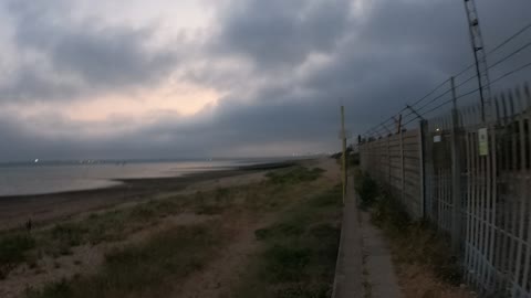 GoPro on a head mount. Testing. Coastal