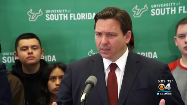 Florida governor Ron DeSantis asked students to stop“with this COVID theatre”