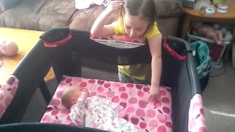 Emma sings to her sister