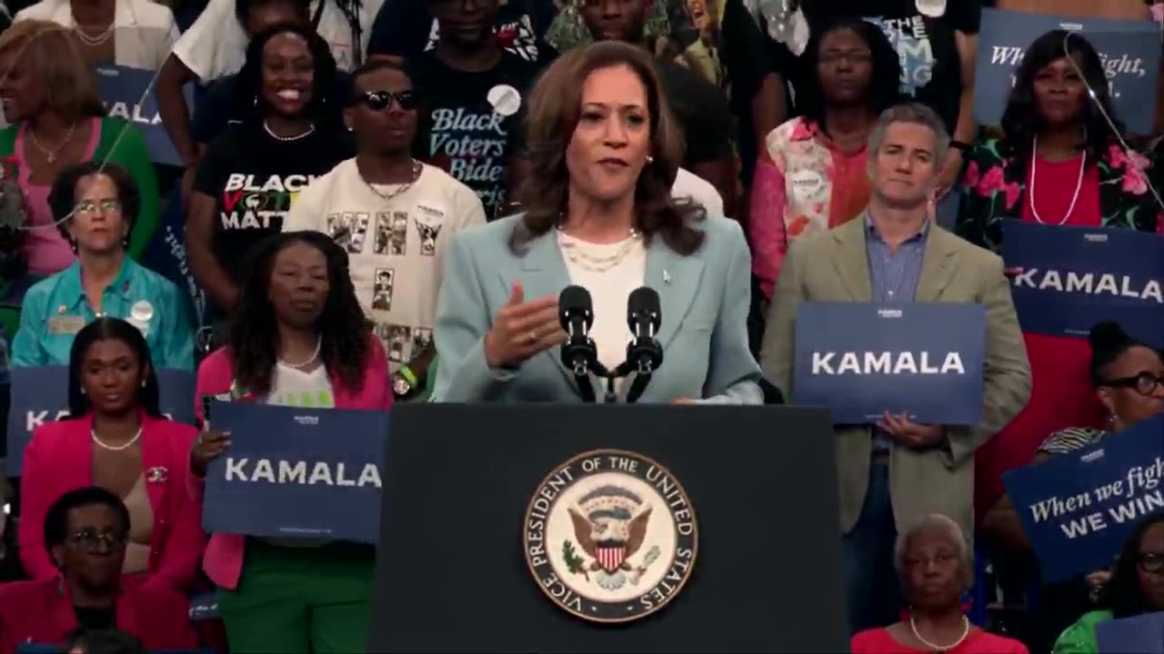 Kamala Harris holds Atlanta campaign rally