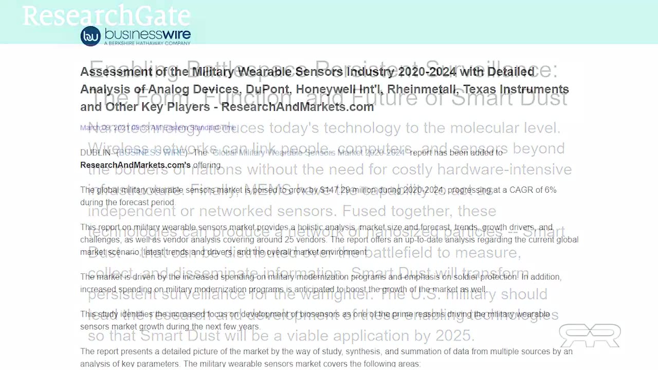 Smart Dust Biosensors and Chemtrail Dispersal