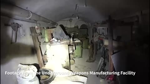 Attached is footage from the underground weapons manufacturing facility: