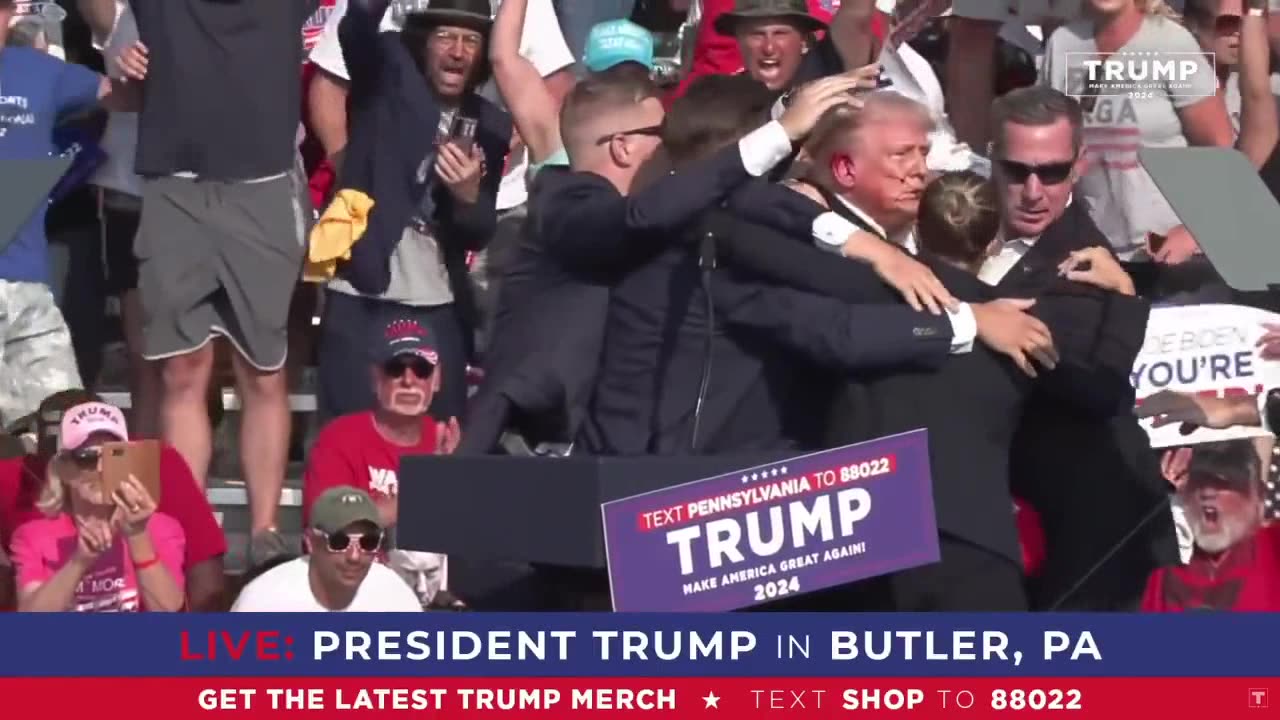 Vídeo corto Intento de asesinato del candidato presidencial Donald Trump .avi