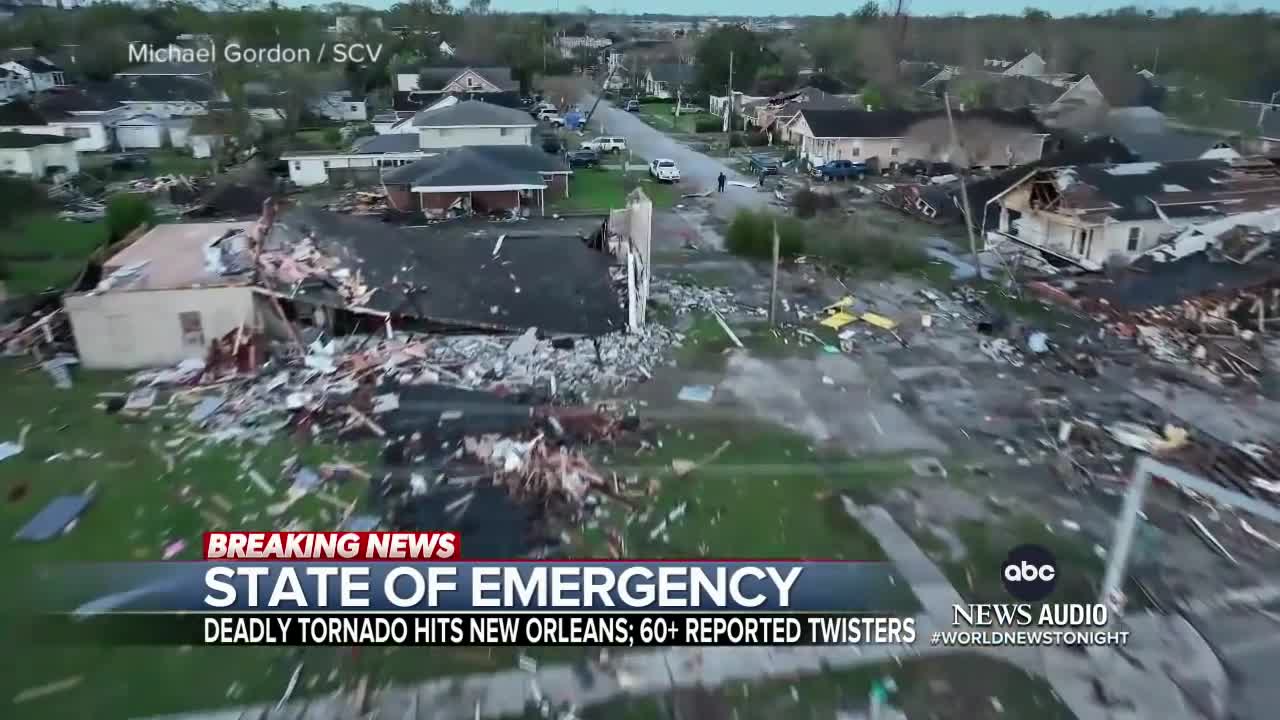 Louisiana declares state of emergency after violent tornadoes