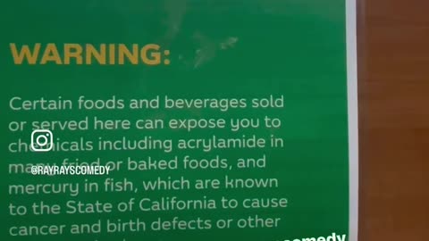 Subway forced to post that there are poisons in foods and drinks