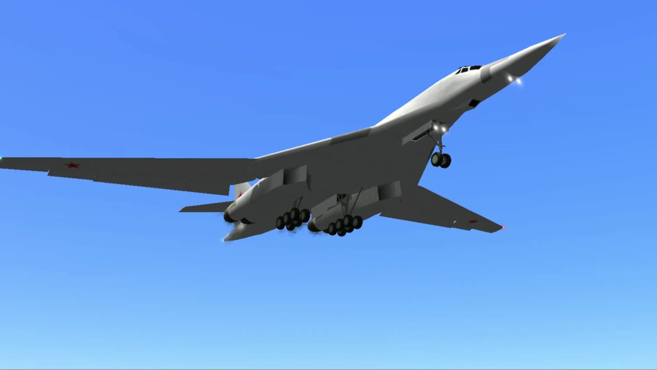 Tu-160 bomber unload Kh-65 missile