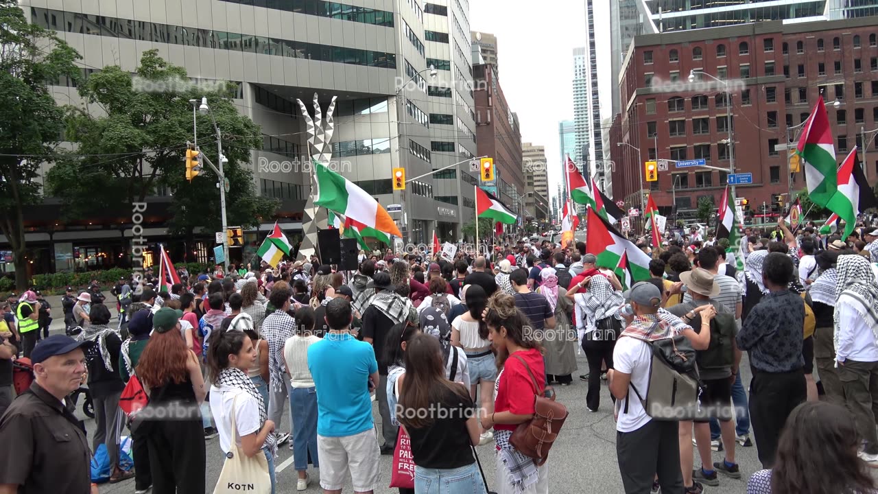 Toronto Downtown Shutdown - United for Palestine (Outside union station)