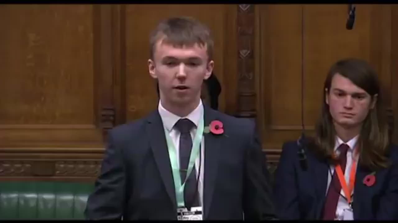 UK: This is the 'Youth Parliament' in Westminster.. Where indoctrinated kids have their say..