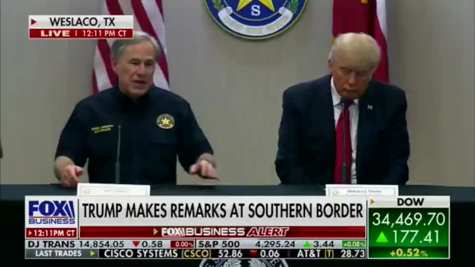 Greg Abbott Tells Trump Just How Bad The Border Has Gotten Under Biden