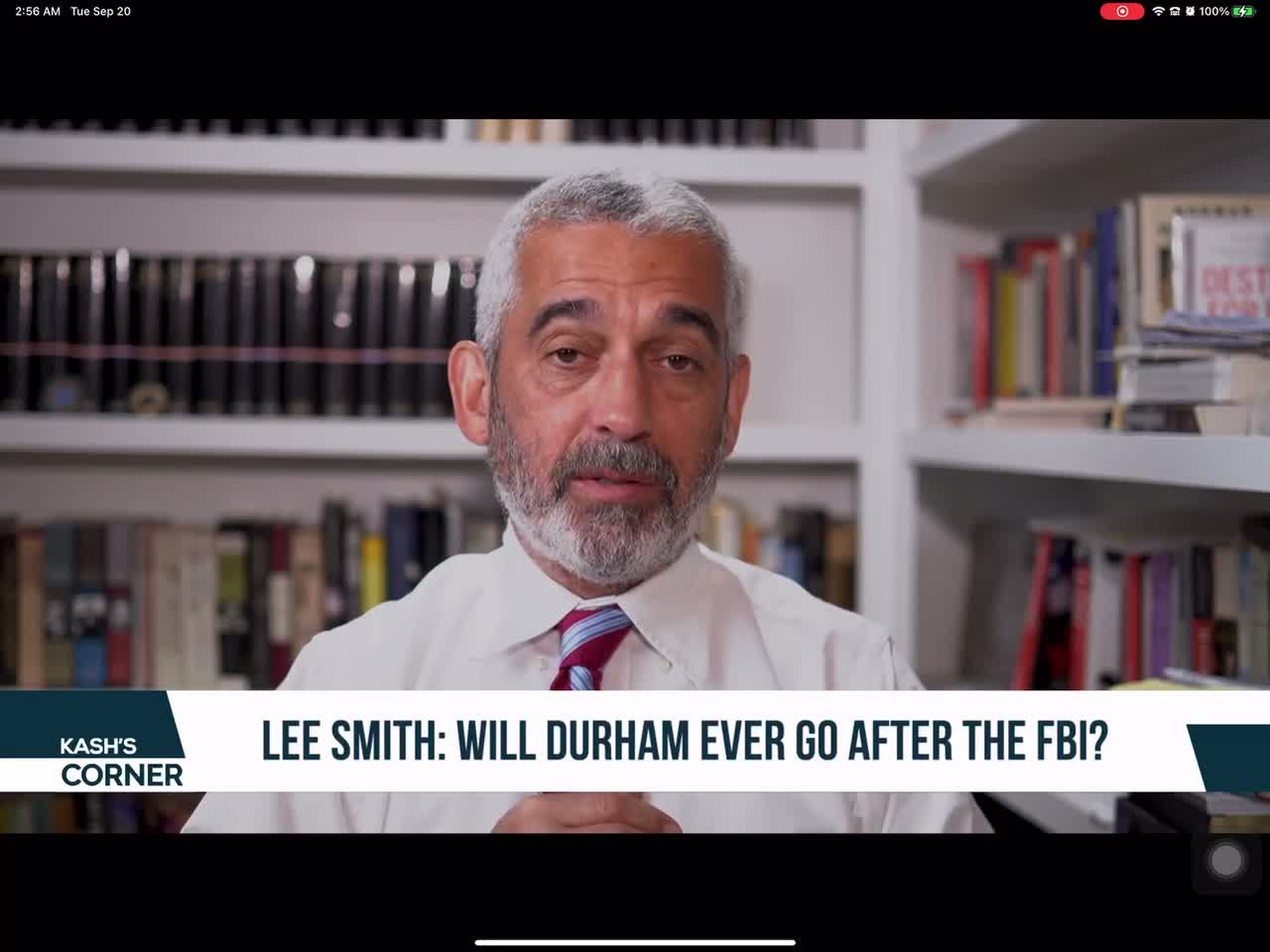 Lee Smith explains the latest John Durham filing.