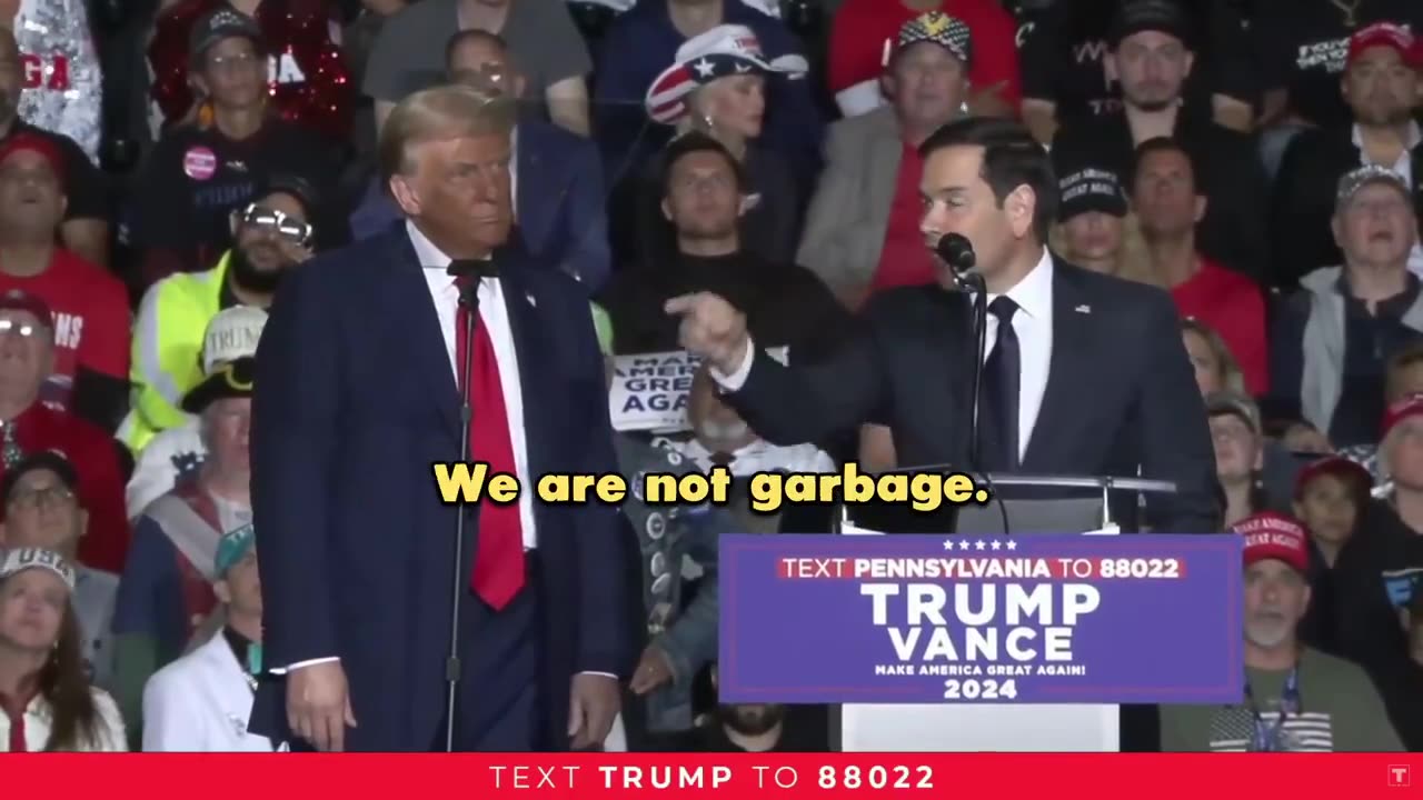 "We are not garbage. We are patriots who love America."