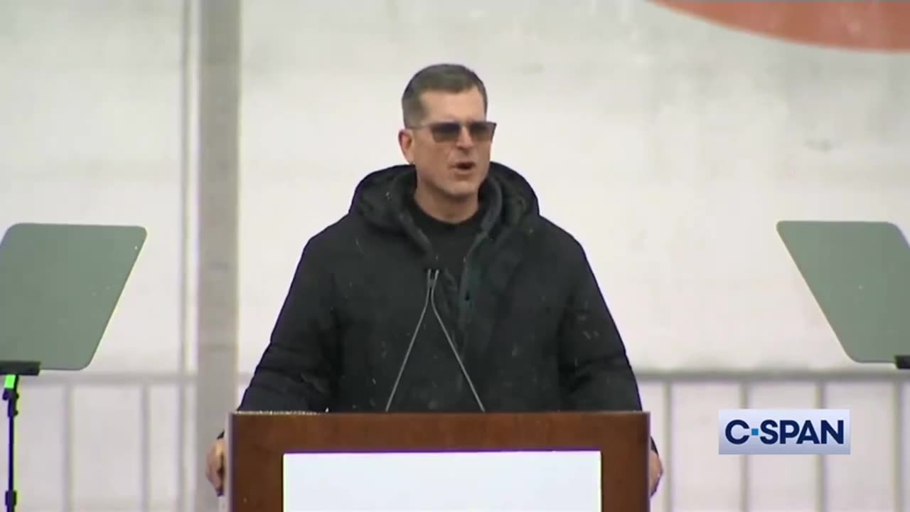 POWERFUL: Football Coach Jim Harbaugh Gives MAJOR Speech At The 'March For Life'