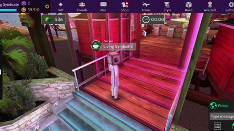 Avakin Life - Club Sundown - XL, Rainforest Retreat - Wellbeing Centre, Santa Monica Boardwalk - Entrance Plaza Start/Quit/Out of Area/Time out lose customer Job