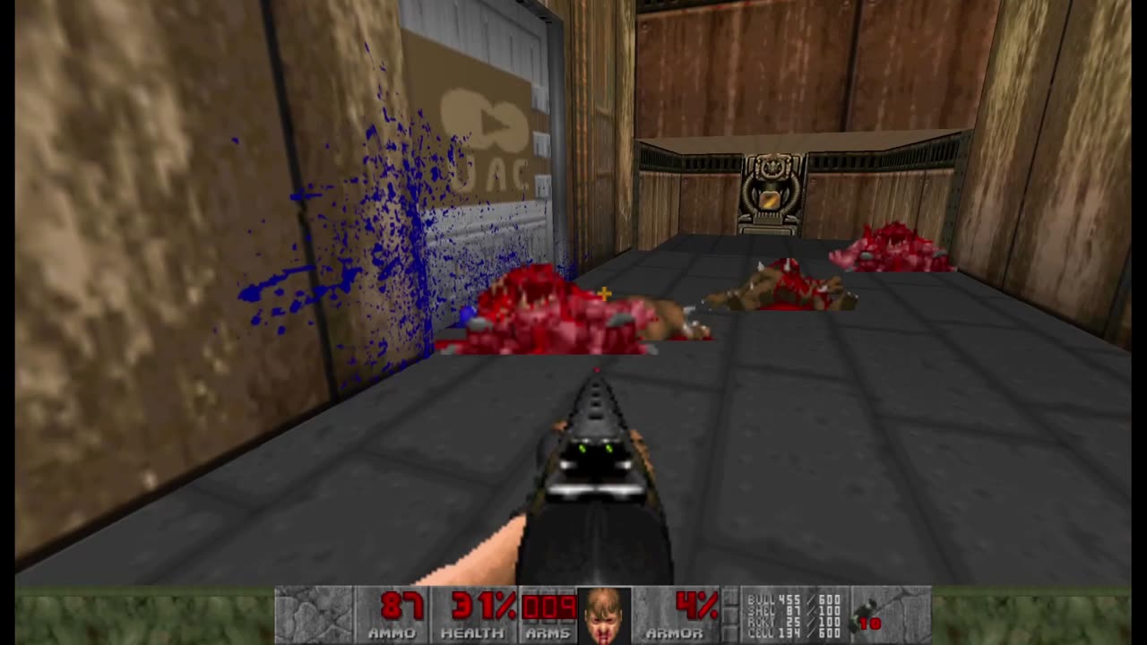 Brutal Doom - The Shores of Hell - Tactical - Hard Realism - Refinery (E2M3)