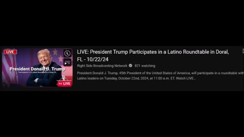 LIVE: President Trump Participates in a Latino Roundtable in Doral, FL - 10/22/24