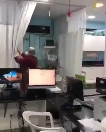 Letti vuoti nel reparto covid