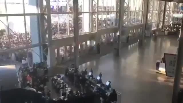 Footage from Kabul airport this morning according to online reports.