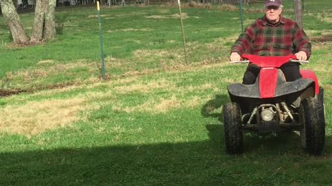 ATV in the barn