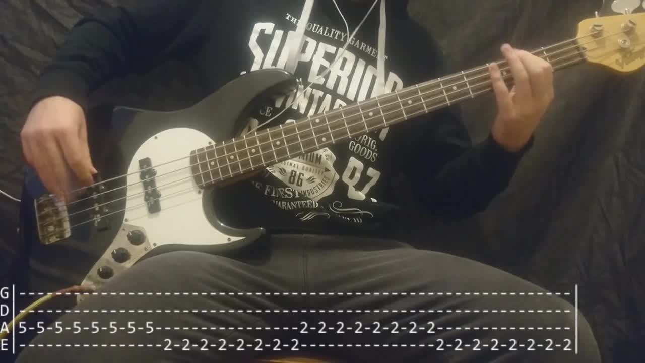 The Rasmus - In the Shadows Bass Cover (Tabs)