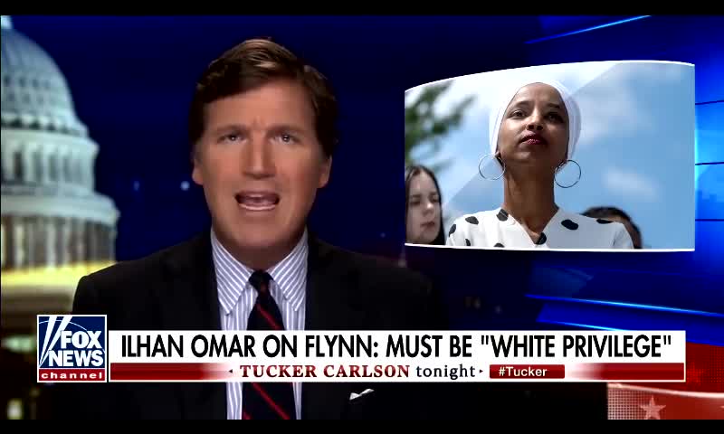 Tucker Carlson bashes Ilhan Omar for white privilege remarks