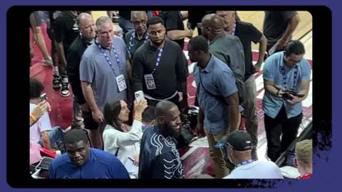 Lebron in attendance summer league Las Vegas