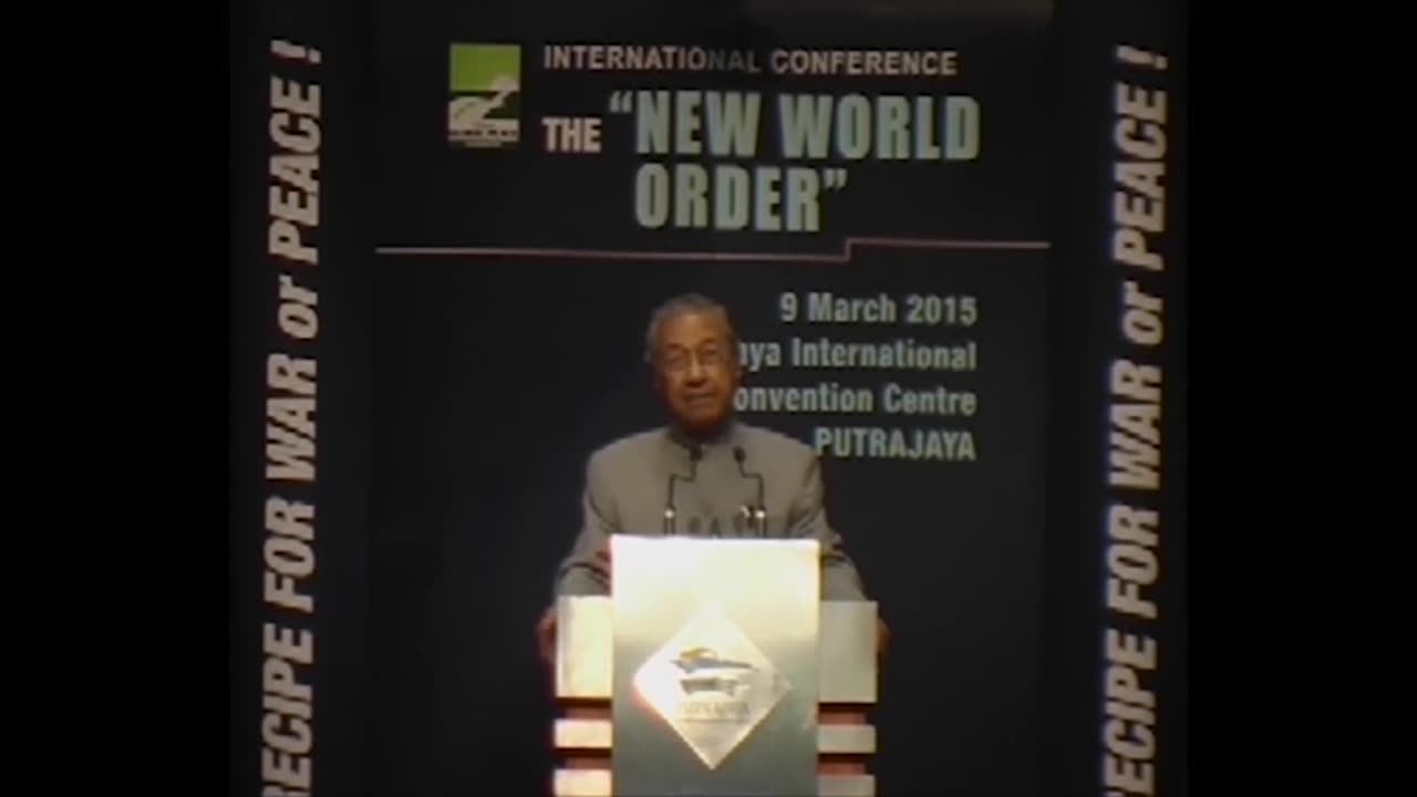 Speaking in 2015, former Malaysian prime minister, Mahathir Mohamad,