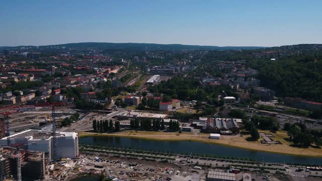 aerial norway oslo june 2018 sunny day 30mm 4k