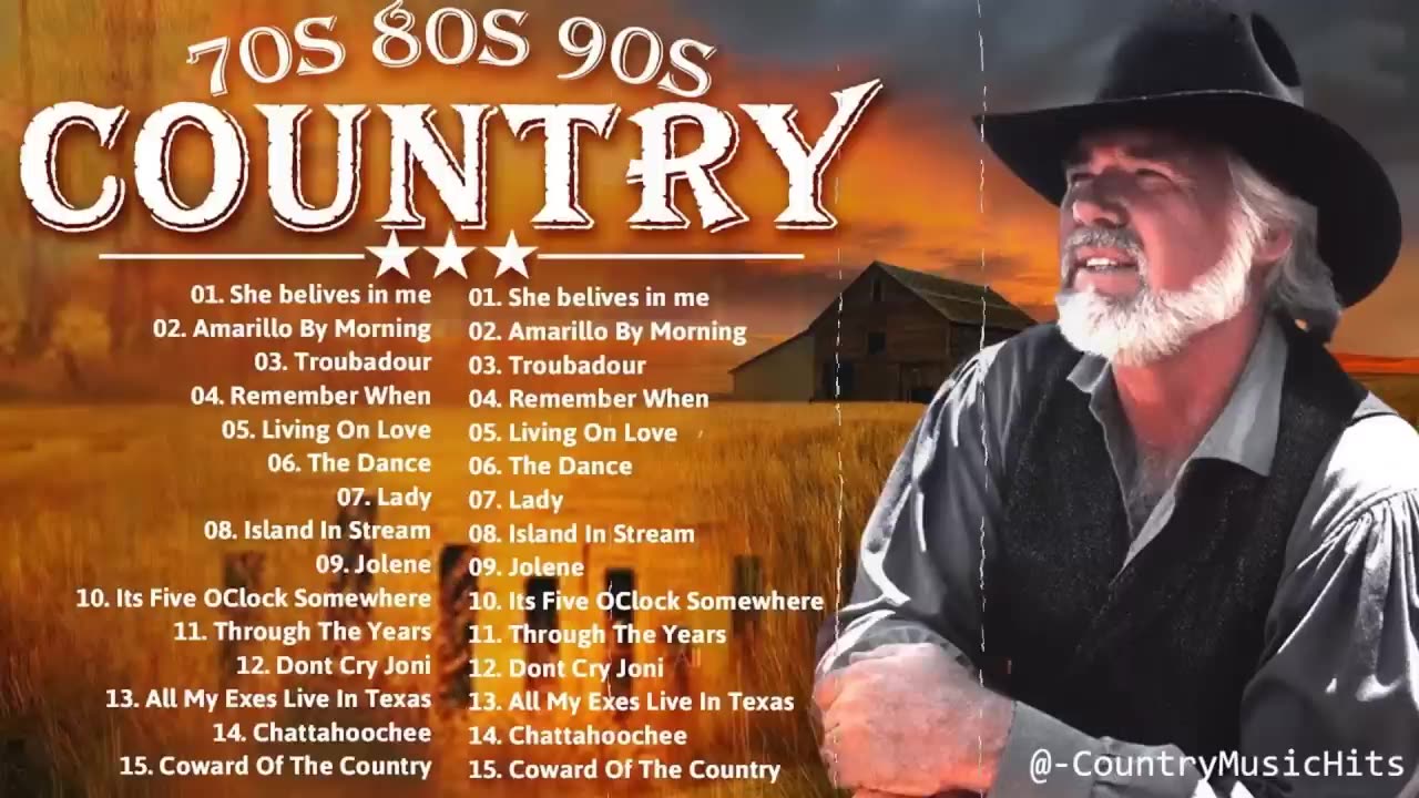 Kenny Rogers, Alan Jackson, Conway Twitty, Don Williams, Jim Reeves ⭐ Greatest Hits Full Album.mp4