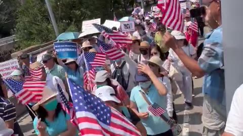 NYC Asian American Protest Against Migrant Shelters Is HUGE