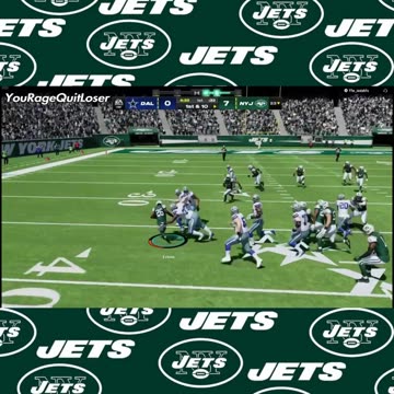 Dallas Cowboys User Rage Quit After 2 Interceptions #madden24 #newyorkjets #shorts