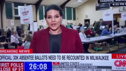 Milwaukee, WI recounting 30,000 absentee ballots because machine door wasn't properly closed