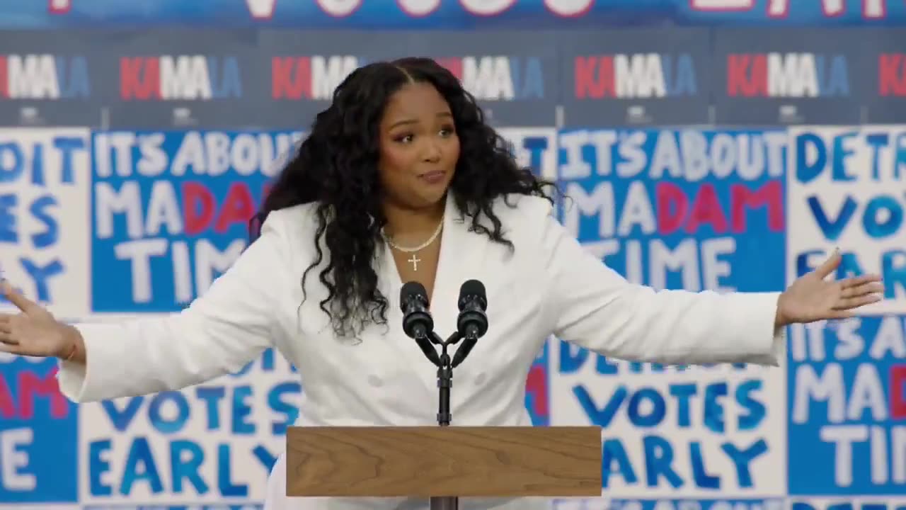 CRAZY: Lizzo Says The "Whole Country Will Be Like Detroit" If Kamala Wins