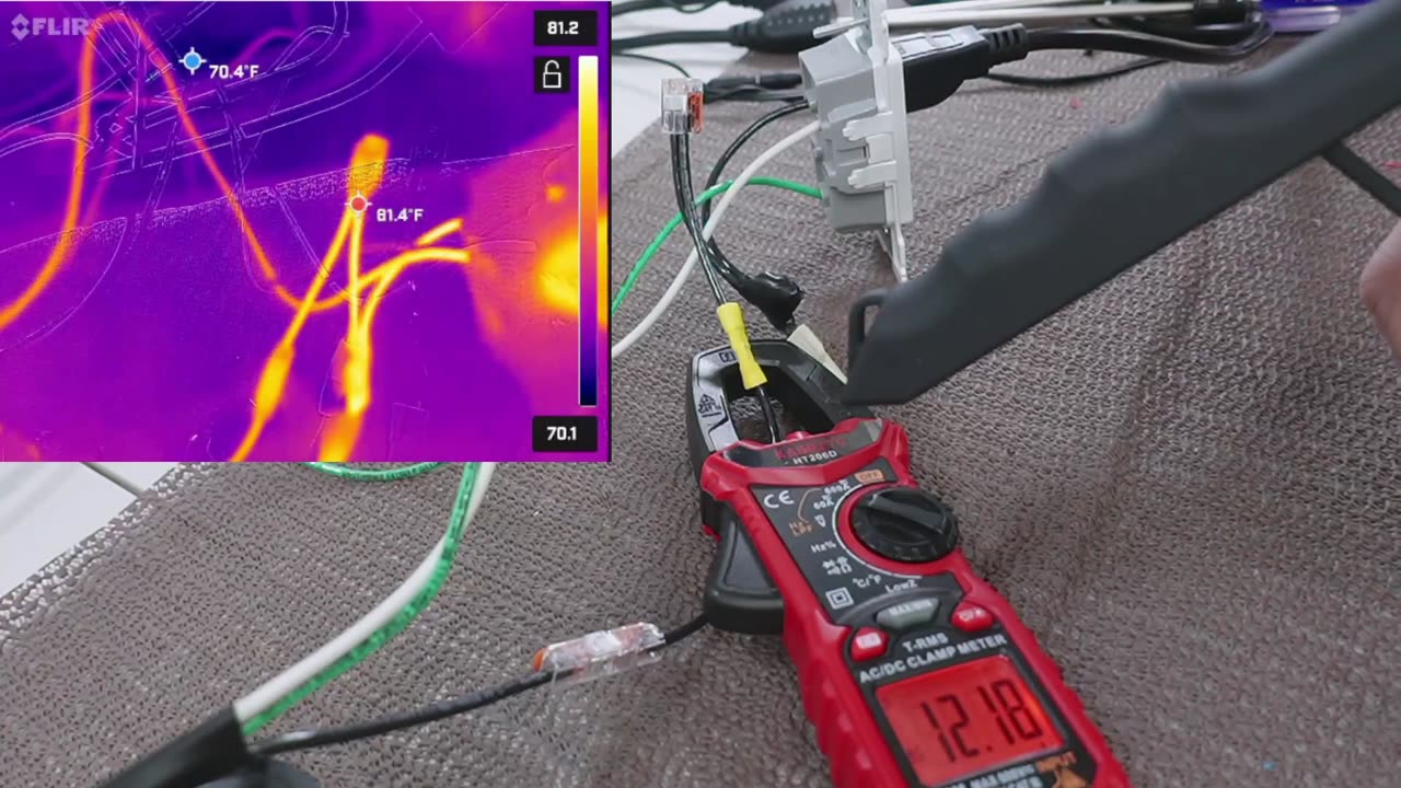 Comparing Crimp vs Wire Nut vs WAGO using FLIR