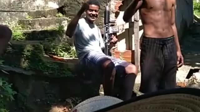 Violence in Rio de Janeiro.