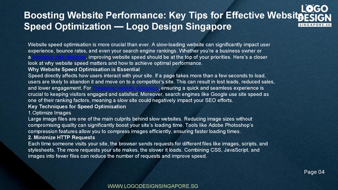 Boosting Website Performance: Key Tips for Effective Website Speed Optimization