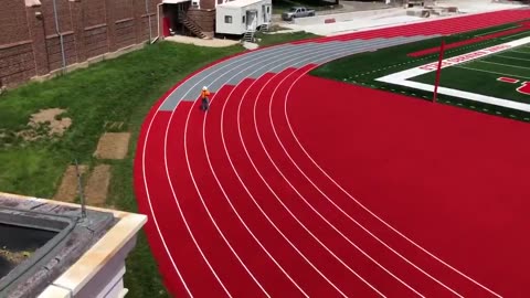 August 11, 2020 - The New Track at Wabash College's Little Giant Stadium