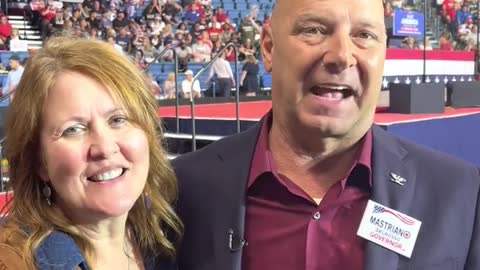 Doug and Rebbie Mastriano Trump Rally Wilkes Barre