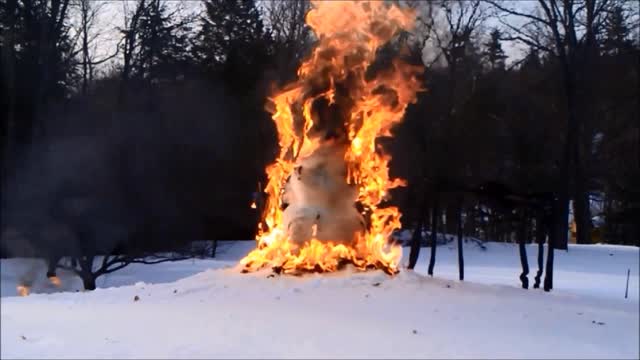 Taylor Swift Lyric Comes To Life As Family Burns Snowman